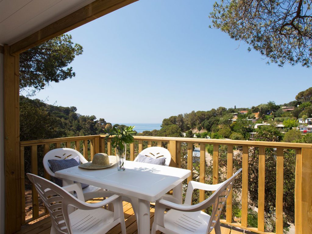 terraza con vistas al mar